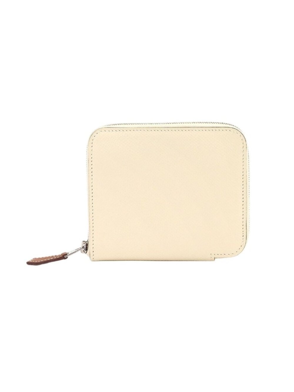 Hermes Azap Silk'in Compact Coin Purse Epsom Nata